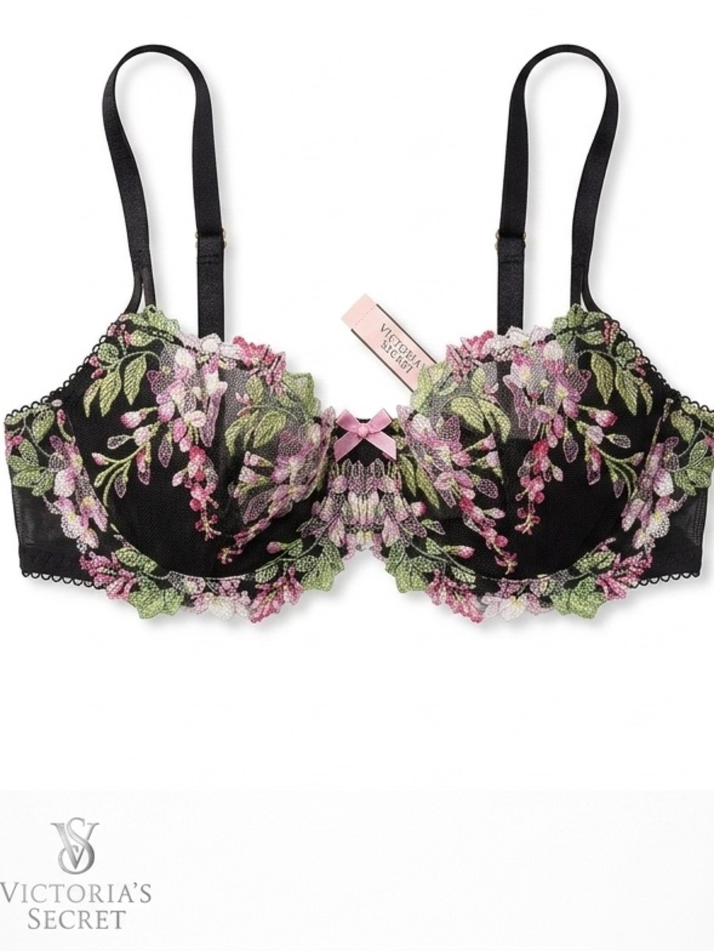 VS Floral Wicked Light Lift Lace Balconette Bra